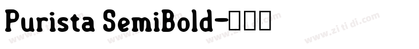 Purista SemiBold字体转换